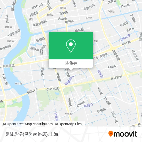 足缘足浴(灵岩南路店)地图