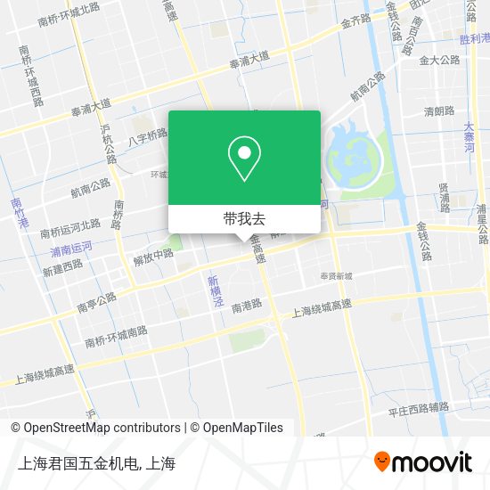 上海君国五金机电地图