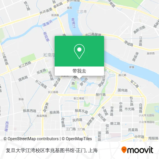 复旦大学江湾校区李兆基图书馆-正门地图
