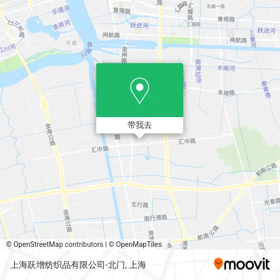 上海跃增纺织品有限公司-北门地图