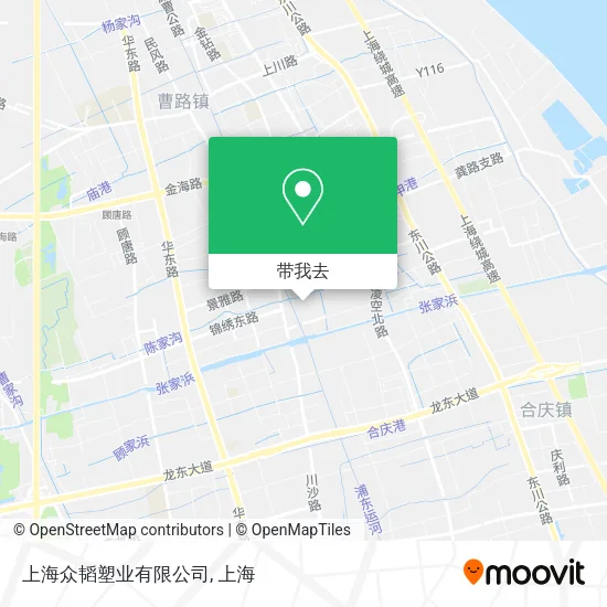 上海众韬塑业有限公司地图