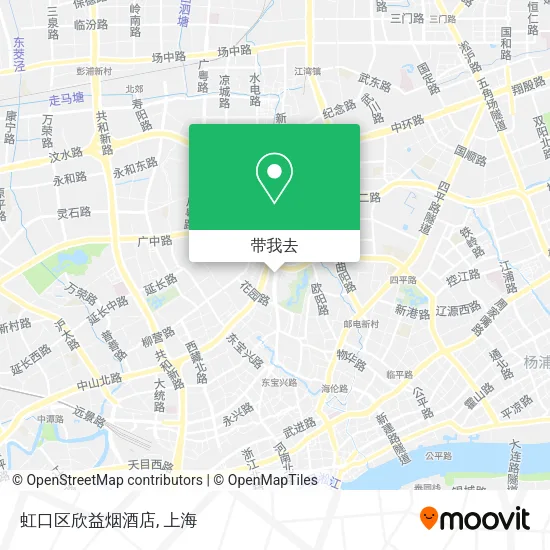 虹口区欣益烟酒店地图