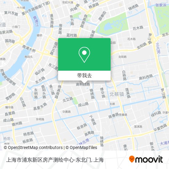 上海市浦东新区房产测绘中心-东北门地图