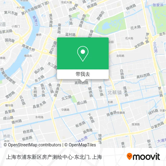 上海市浦东新区房产测绘中心-东北门地图