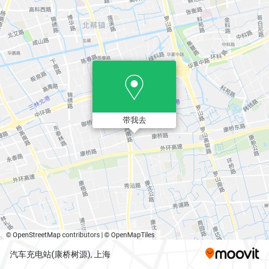 汽车充电站(康桥树源)地图