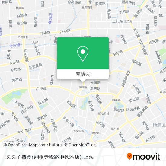 久久丫熟食便利(赤峰路地铁站店)地图