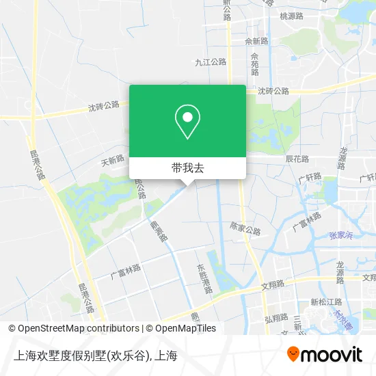 上海欢墅度假别墅(欢乐谷)地图