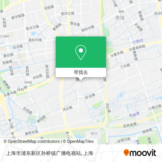 上海市浦东新区孙桥镇广播电视站地图