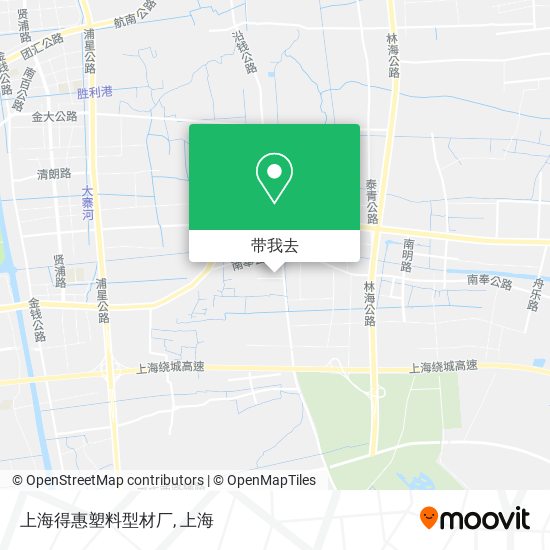 上海得惠塑料型材厂地图