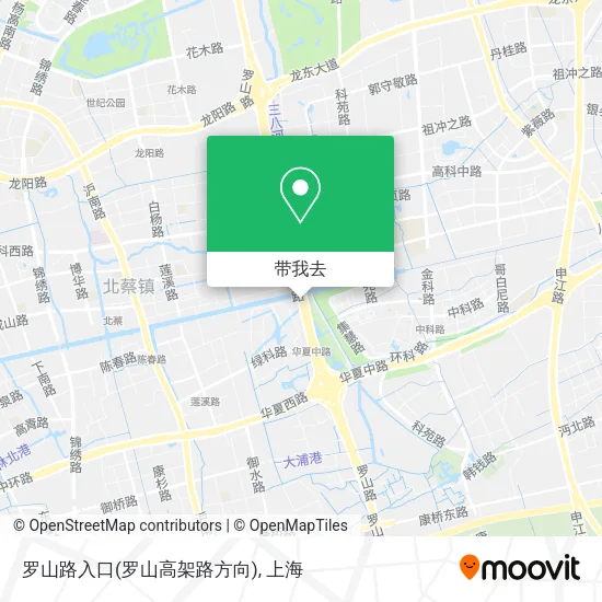 罗山路入口(罗山高架路方向)地图