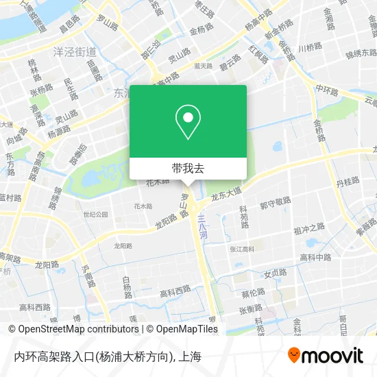 内环高架路入口(杨浦大桥方向)地图
