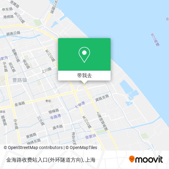 金海路收费站入口(外环隧道方向)地图