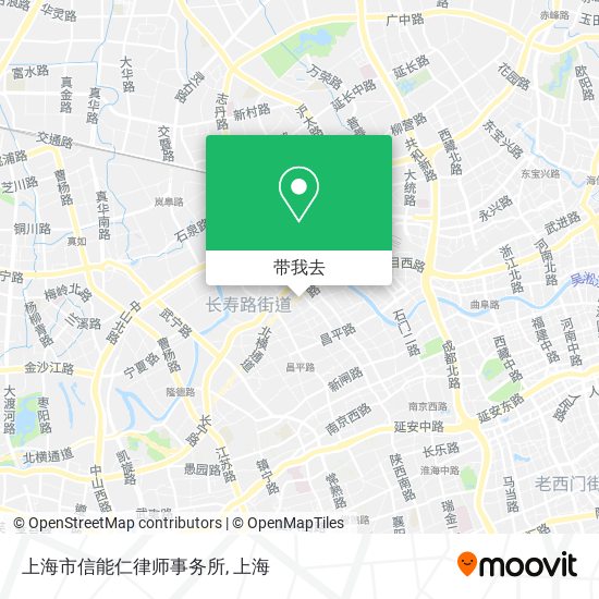 上海市信能仁律师事务所地图