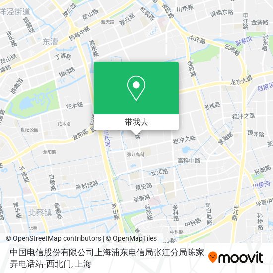 中国电信股份有限公司上海浦东电信局张江分局陈家弄电话站-西北门地图