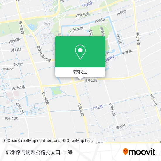 郭张路与周邓公路交叉口地图