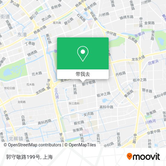 郭守敬路199号地图