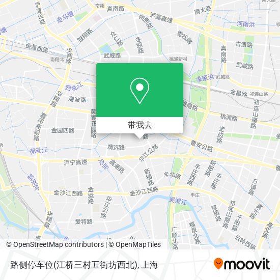 路侧停车位(江桥三村五街坊西北)地图