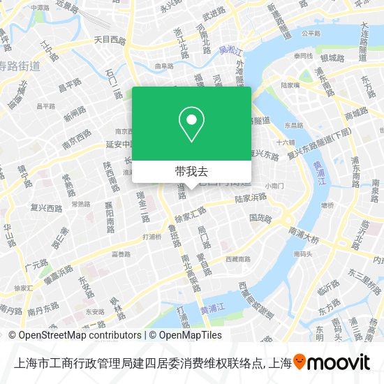 上海市工商行政管理局建四居委消费维权联络点地图