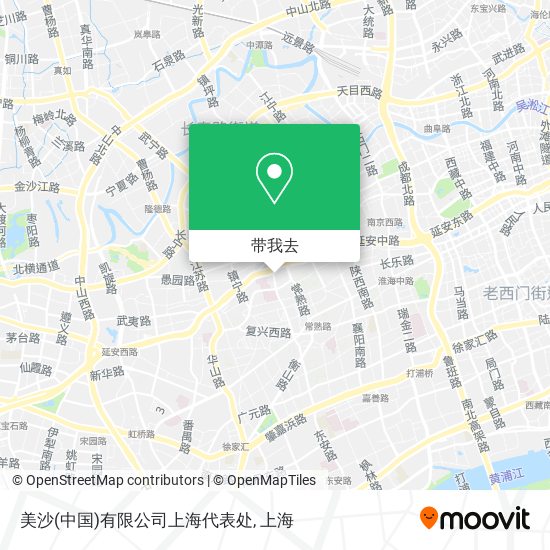 美沙(中国)有限公司上海代表处地图
