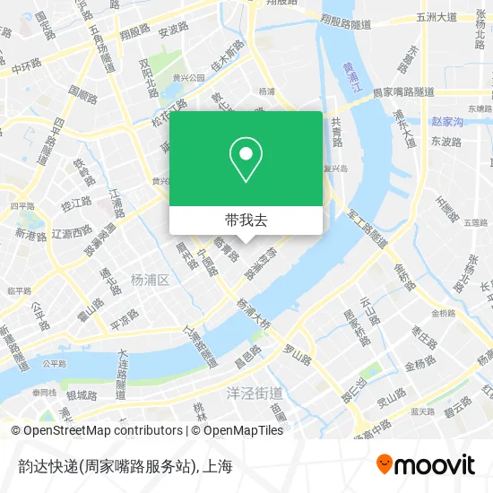 韵达快递(周家嘴路服务站)地图