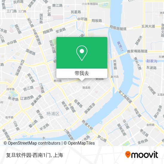 复旦软件园-西南1门地图