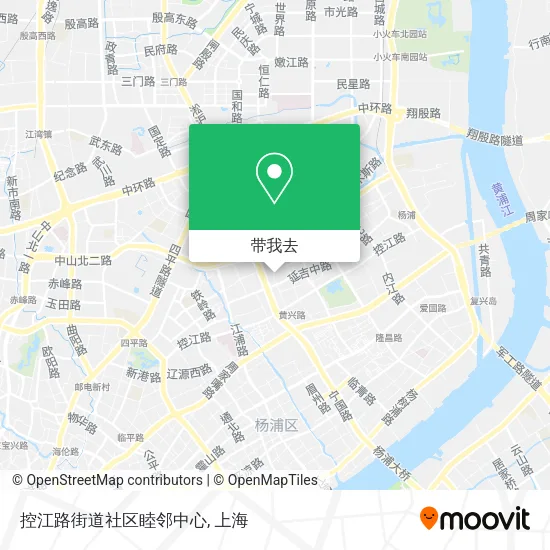 控江路街道社区睦邻中心地图