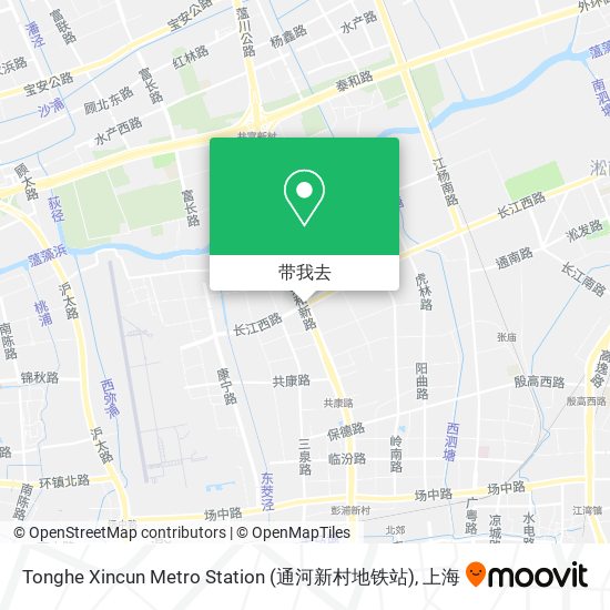 Tonghe Xincun Metro Station (通河新村地铁站)地图