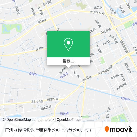 广州万德福餐饮管理有限公司上海分公司地图
