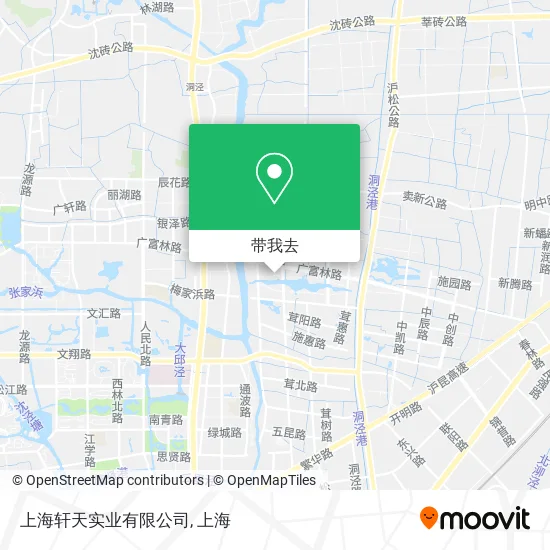 上海轩天实业有限公司地图