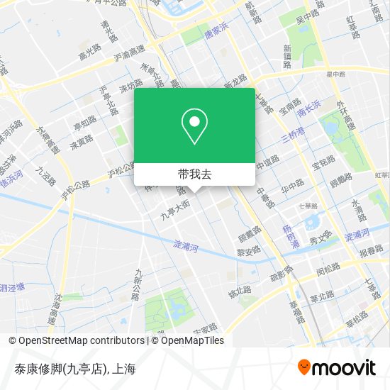 泰康修脚(九亭店)地图