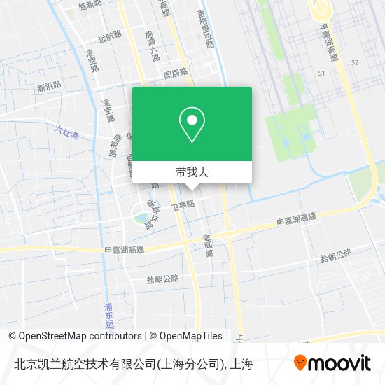 北京凯兰航空技术有限公司(上海分公司)地图