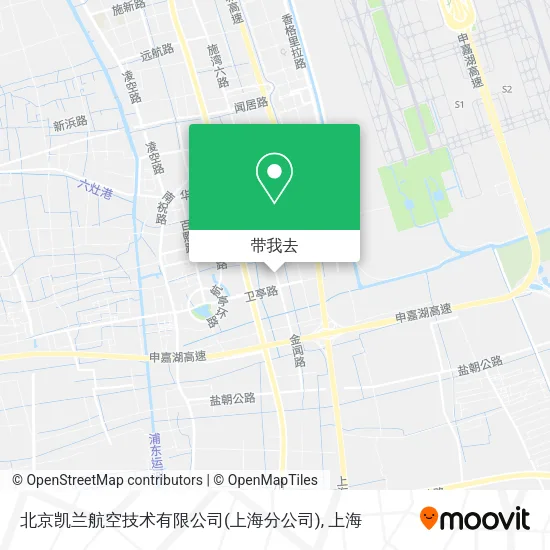 北京凯兰航空技术有限公司(上海分公司)地图