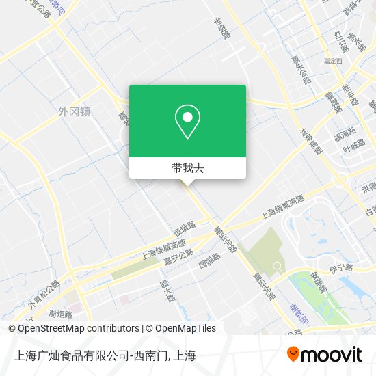 上海广灿食品有限公司-西南门地图