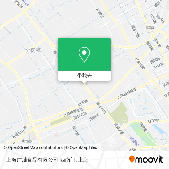 上海广灿食品有限公司-西南门地图