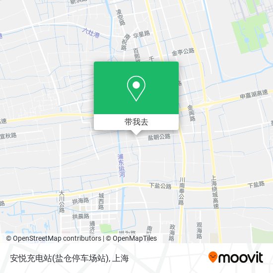 安悦充电站(盐仓停车场站)地图