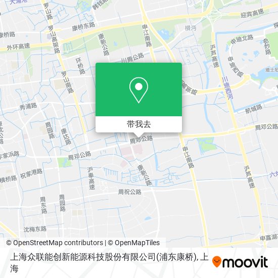 上海众联能创新能源科技股份有限公司(浦东康桥)地图