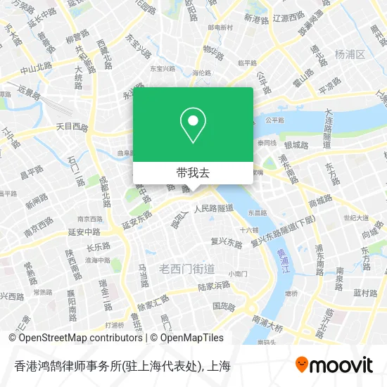 香港鸿鹄律师事务所(驻上海代表处)地图
