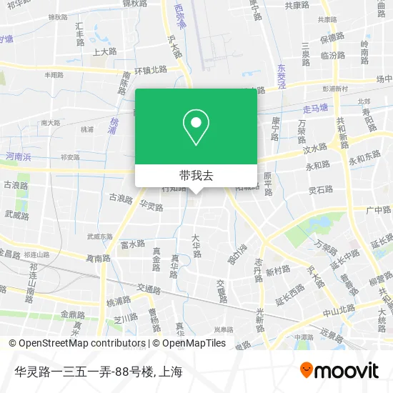 华灵路一三五一弄-88号楼地图