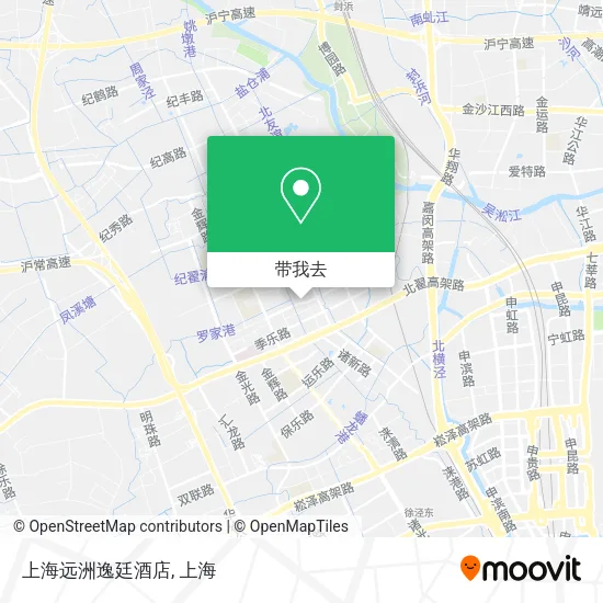 上海远洲逸廷酒店地图