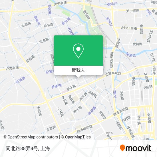 闵北路88弄4号地图