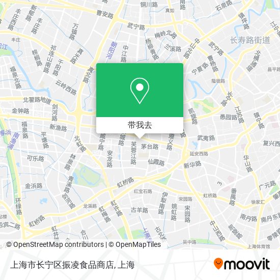 上海市长宁区振凌食品商店地图