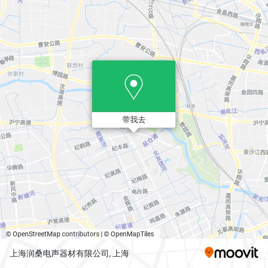 上海润桑电声器材有限公司地图