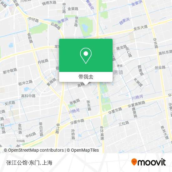 张江公馆-东门地图