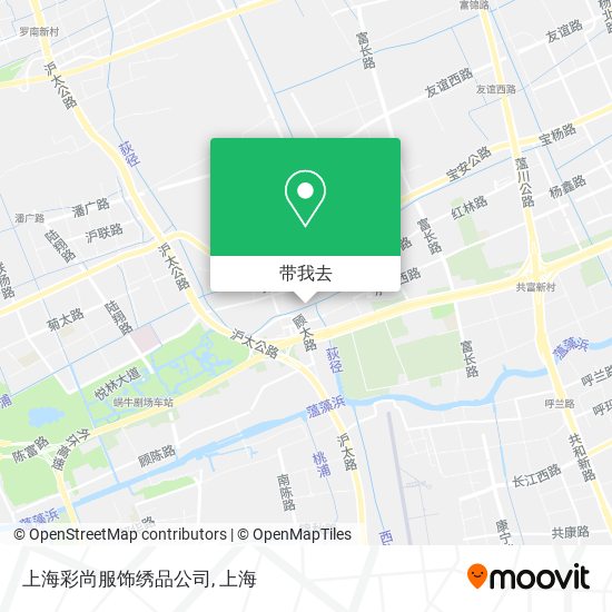上海彩尚服饰绣品公司地图