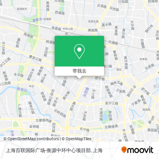 上海百联国际广场-衡源中环中心项目部地图