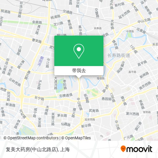 复美大药房(中山北路店)地图