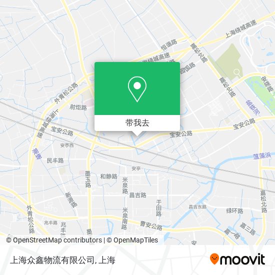 上海众鑫物流有限公司地图