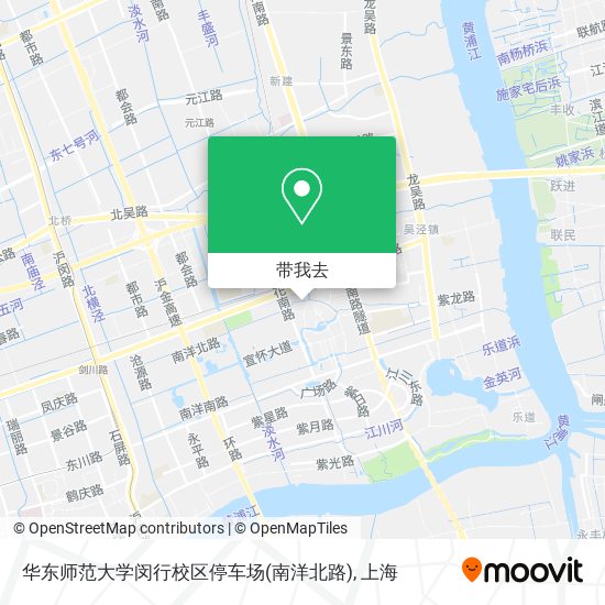 华东师范大学闵行校区停车场(南洋北路)地图