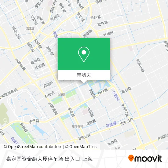 嘉定国资金融大厦停车场-出入口地图
