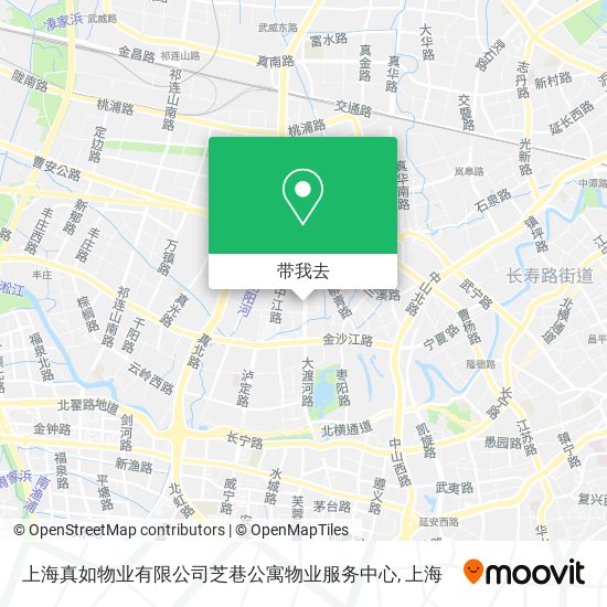 上海真如物业有限公司芝巷公寓物业服务中心地图